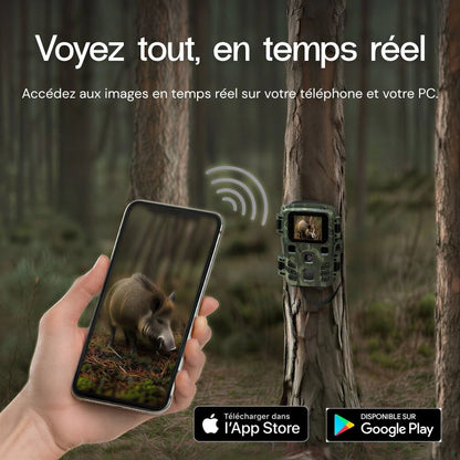 Caméra de chasse WiFi 4K