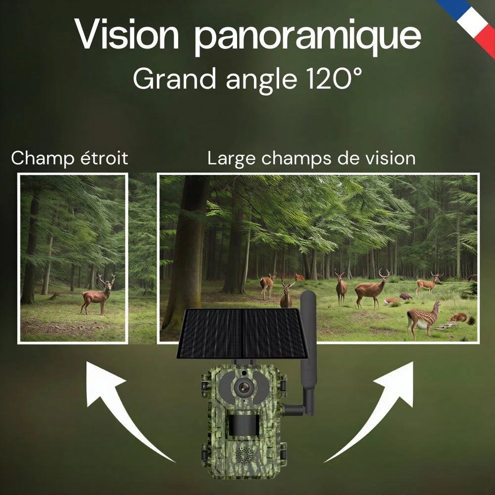 Caméra de chasse 4G solaire 4K