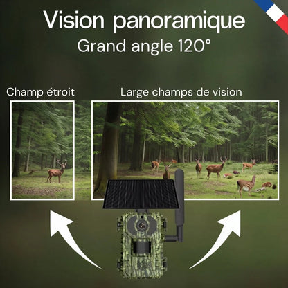 Caméra de chasse 4G solaire 4K