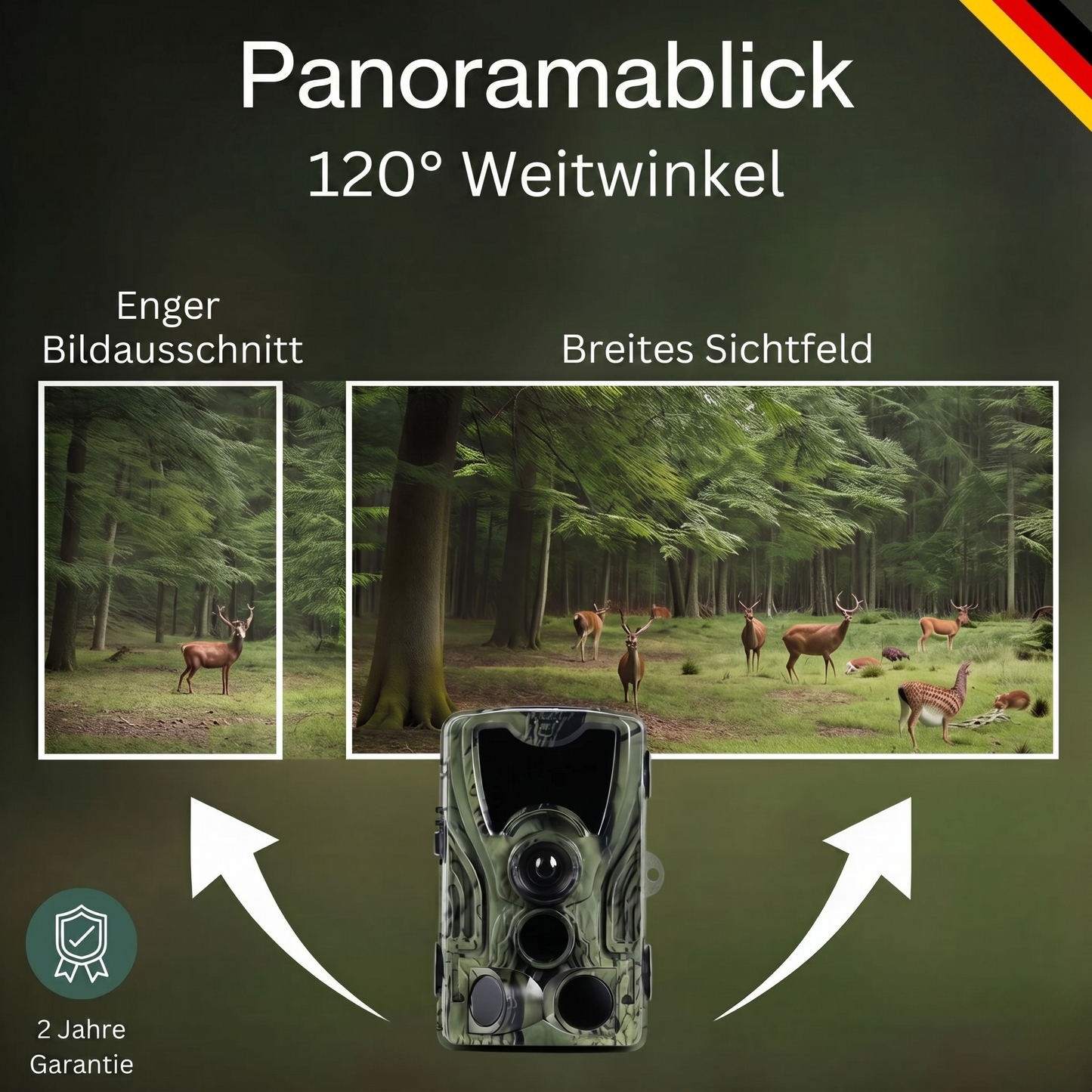 Caméra de chasse full HD avec écran