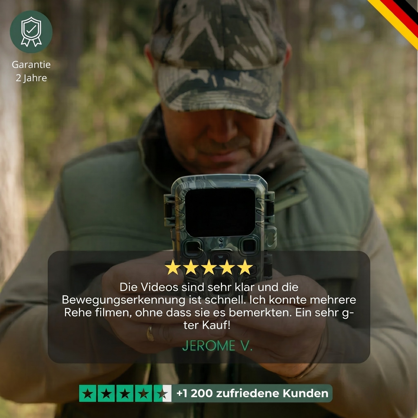 Caméra de chasse WiFi 4K