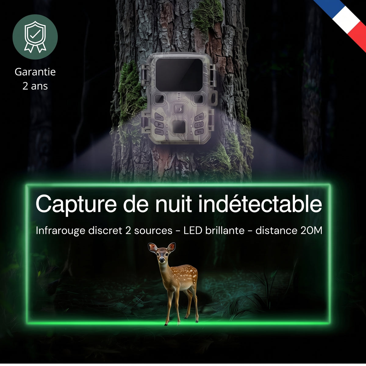 Caméra de chasse WiFi 4K