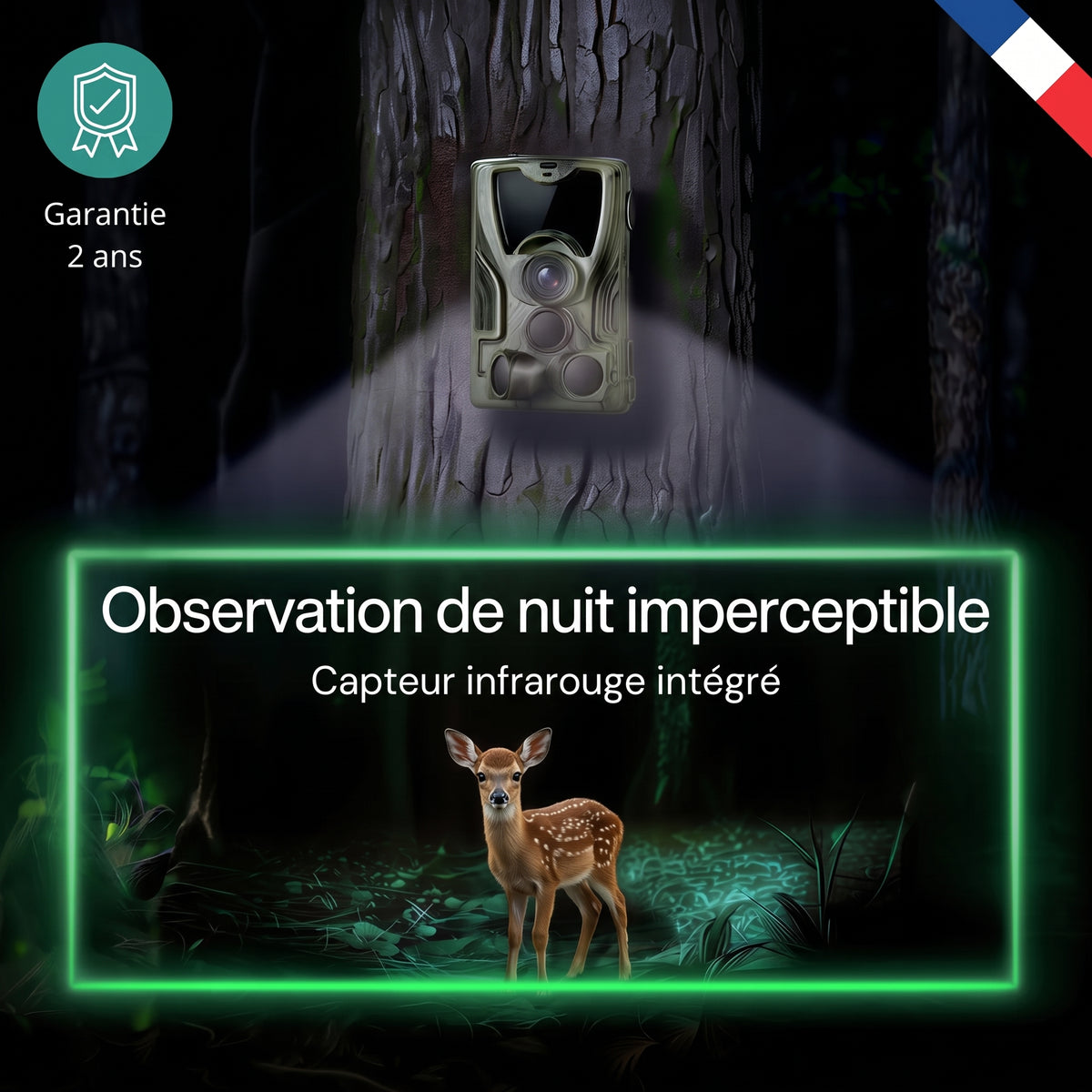 Caméra de chasse full HD avec écran