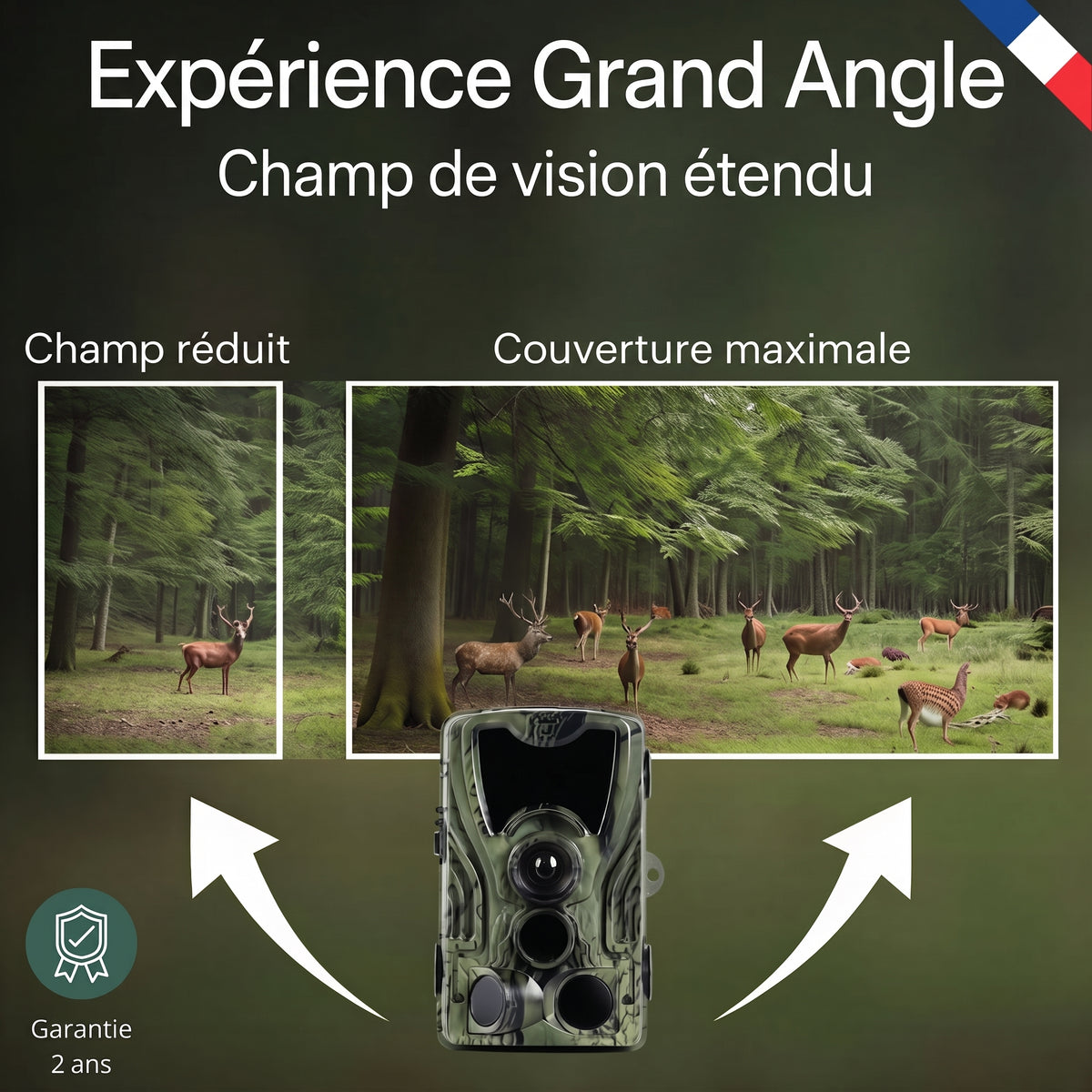 Caméra de chasse full HD avec écran